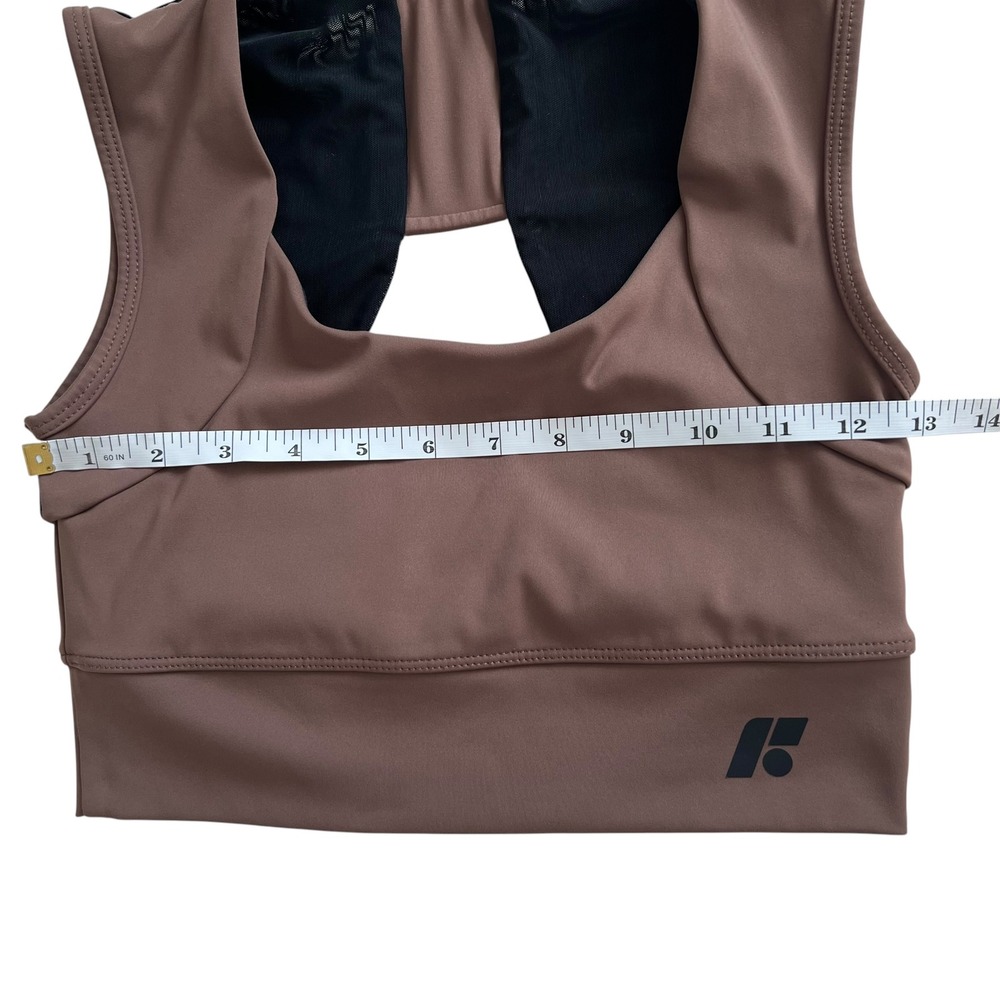Forme Set Power Bra SZ M & Sculpt Leggings SZ S in Espresso Brown Posture Bra - Picture 7 of 16